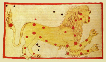 Constellation Leo in Arabic Starmap